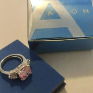 Pink Avon Dazzling Bold Ring- Size Small